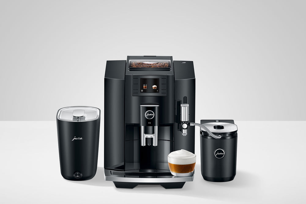 
                  
                    Load image into Gallery viewer, E8 - Piano Black Coffee Machine-The Espresso Pantry
                  
                