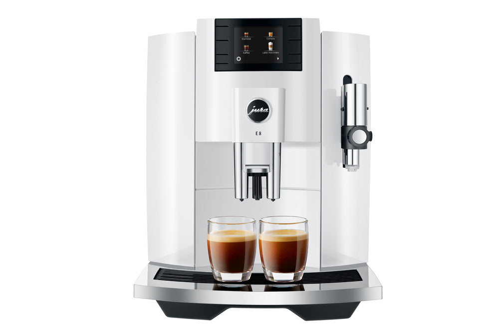 
                  
                    Load image into Gallery viewer, E8 - Piano White Coffee Machine-The Espresso Pantry
                  
                