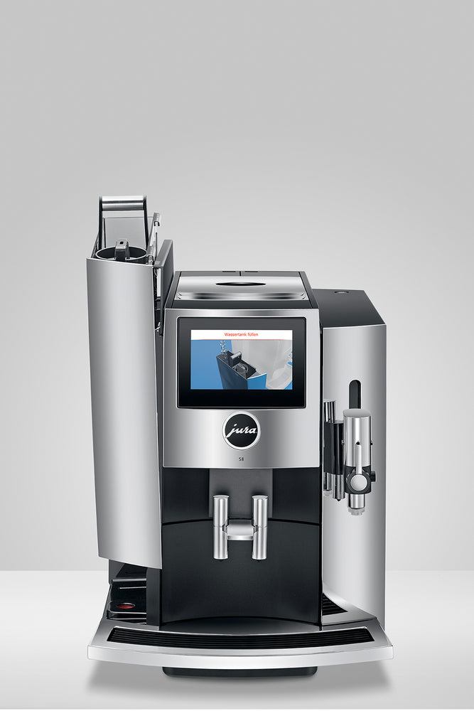 
                  
                    Load image into Gallery viewer, S8 - Chrome Coffee Machine-The Espresso Pantry
                  
                